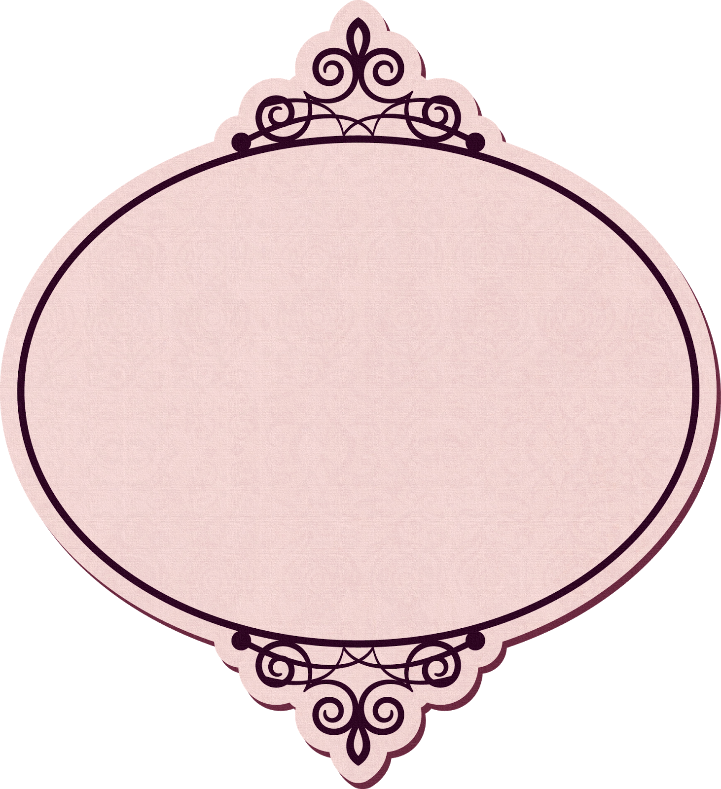 Vintage Ivory Printing Frame Label Transparent PNG Image