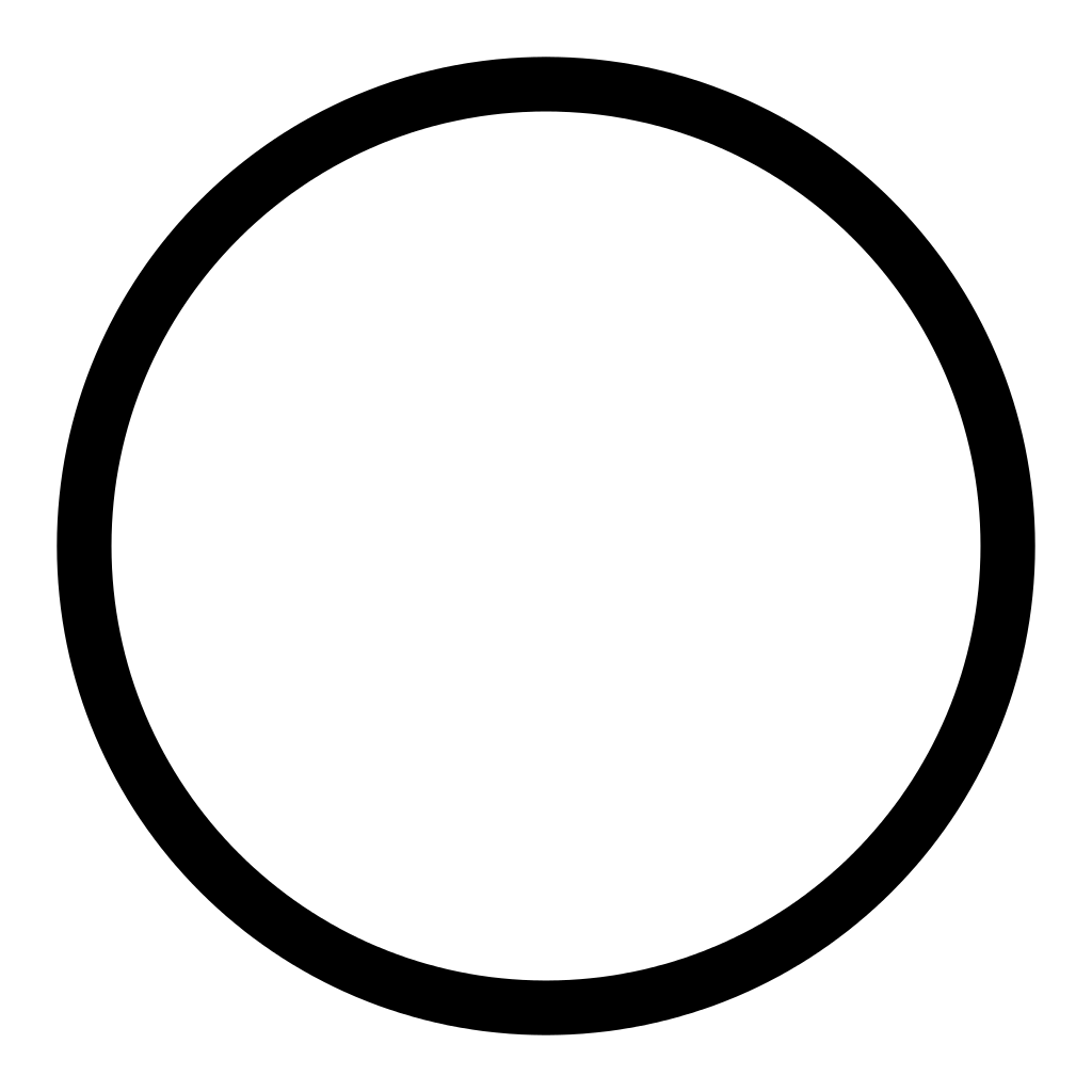 Circle Black White Transparent PNG Image