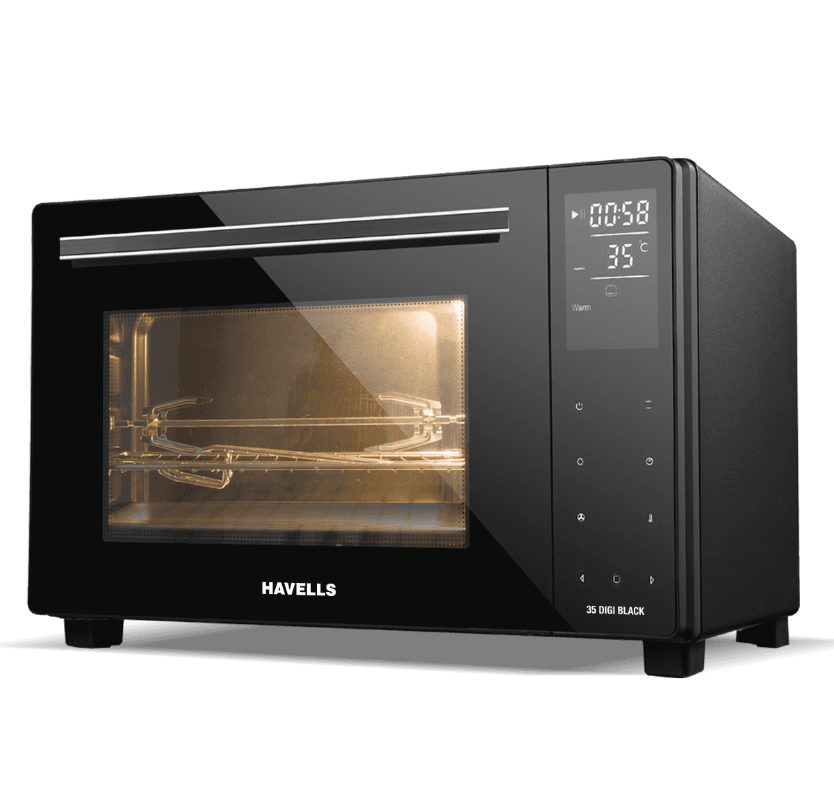 Havells Black Oven Microwave Transparent PNG Image