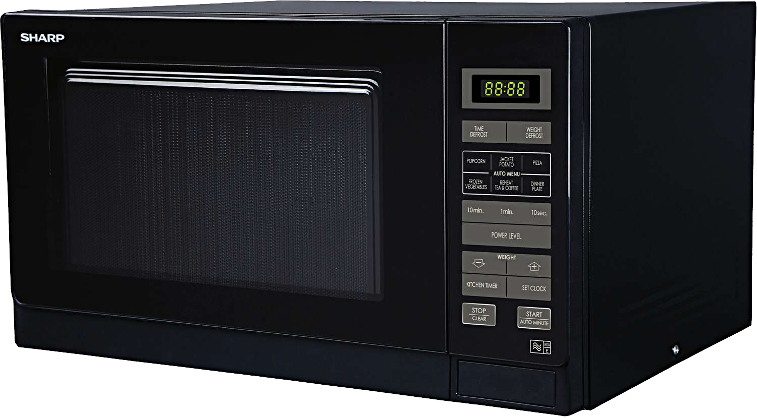 Sharp Black Oven Microwave Transparent PNG Image
