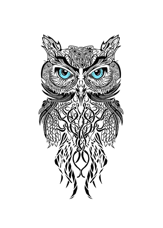 Tattooing Owl Black-And-Gray Tattoo Ruin Piercing Man'S Transparent PNG Image