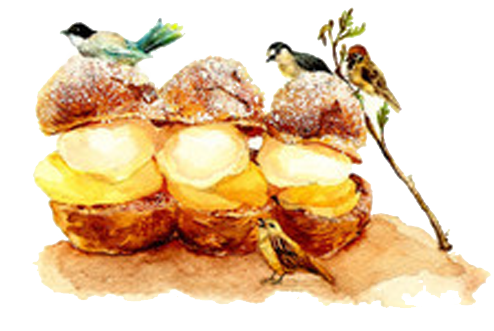 Profiterole Food Dessert Twitter Material Ice Transparent PNG Image