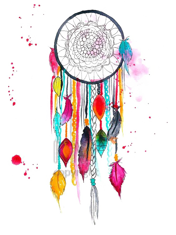 Watercolor Art Painting Drawing Dreamcatcher Transparent PNG Image