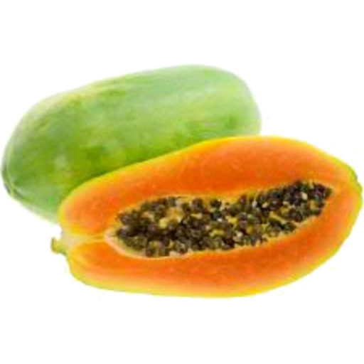 Fresh Papaya Half Transparent PNG Image