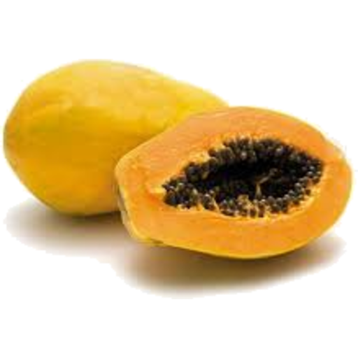 Fresh Papaya Half Transparent PNG Image