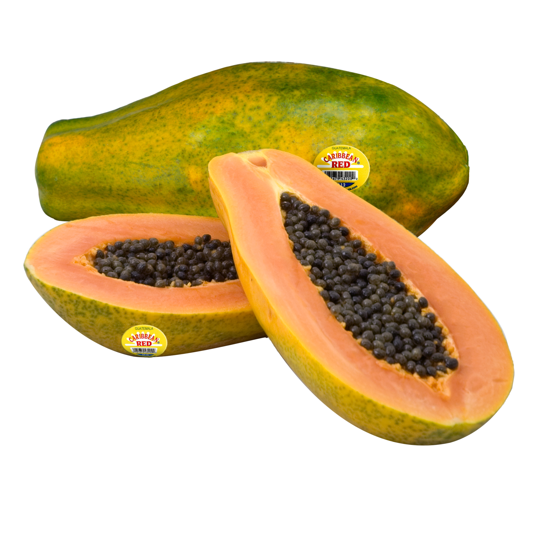 Papaya Half Transparent PNG Image