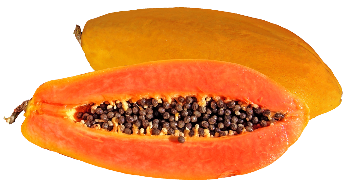 Papaya Half Transparent PNG Image