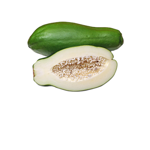 Raw Green Papaya Transparent PNG Image
