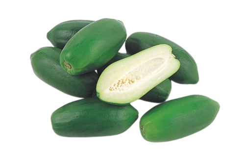 Raw Green Papaya Transparent PNG Image