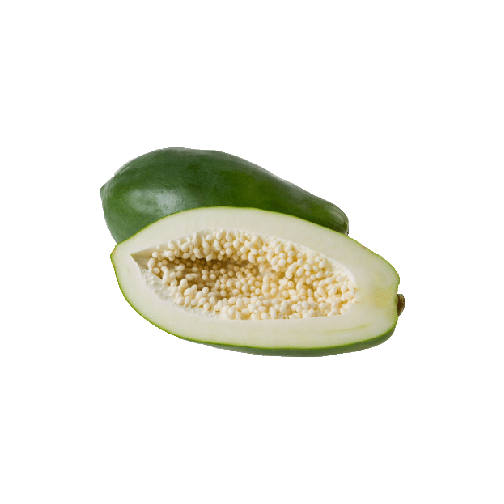 Raw Green Papaya Transparent PNG Image