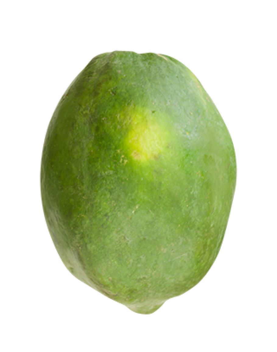 Raw Green Papaya Transparent PNG Image