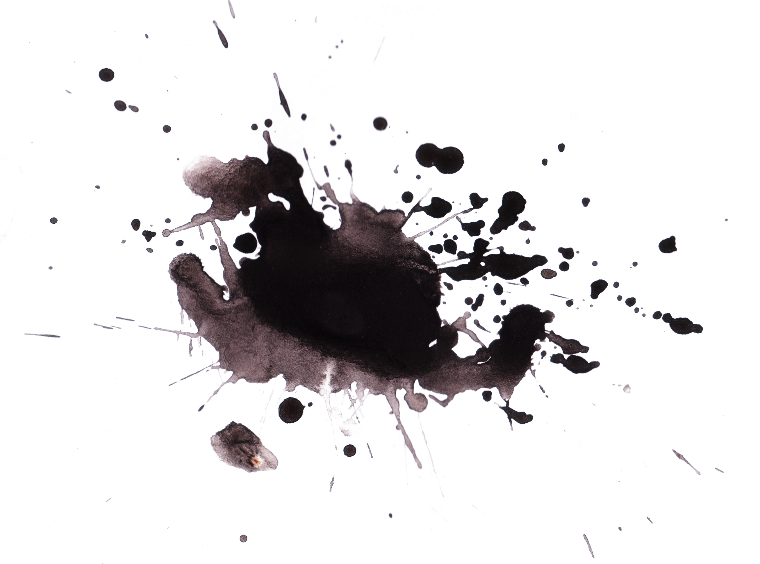 Black Ink Transparent PNG Image