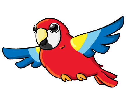 Cute Parrot Transparent PNG Image