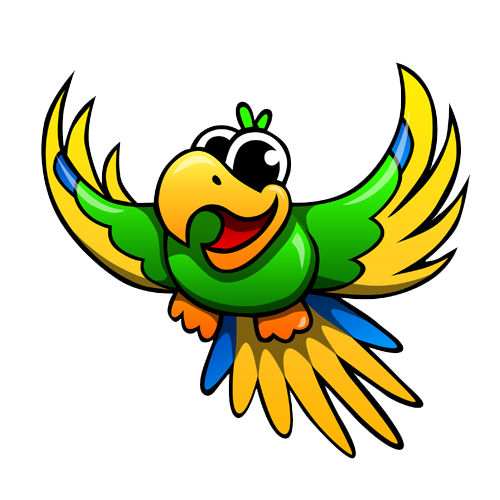 Cute Parrot Transparent PNG Image