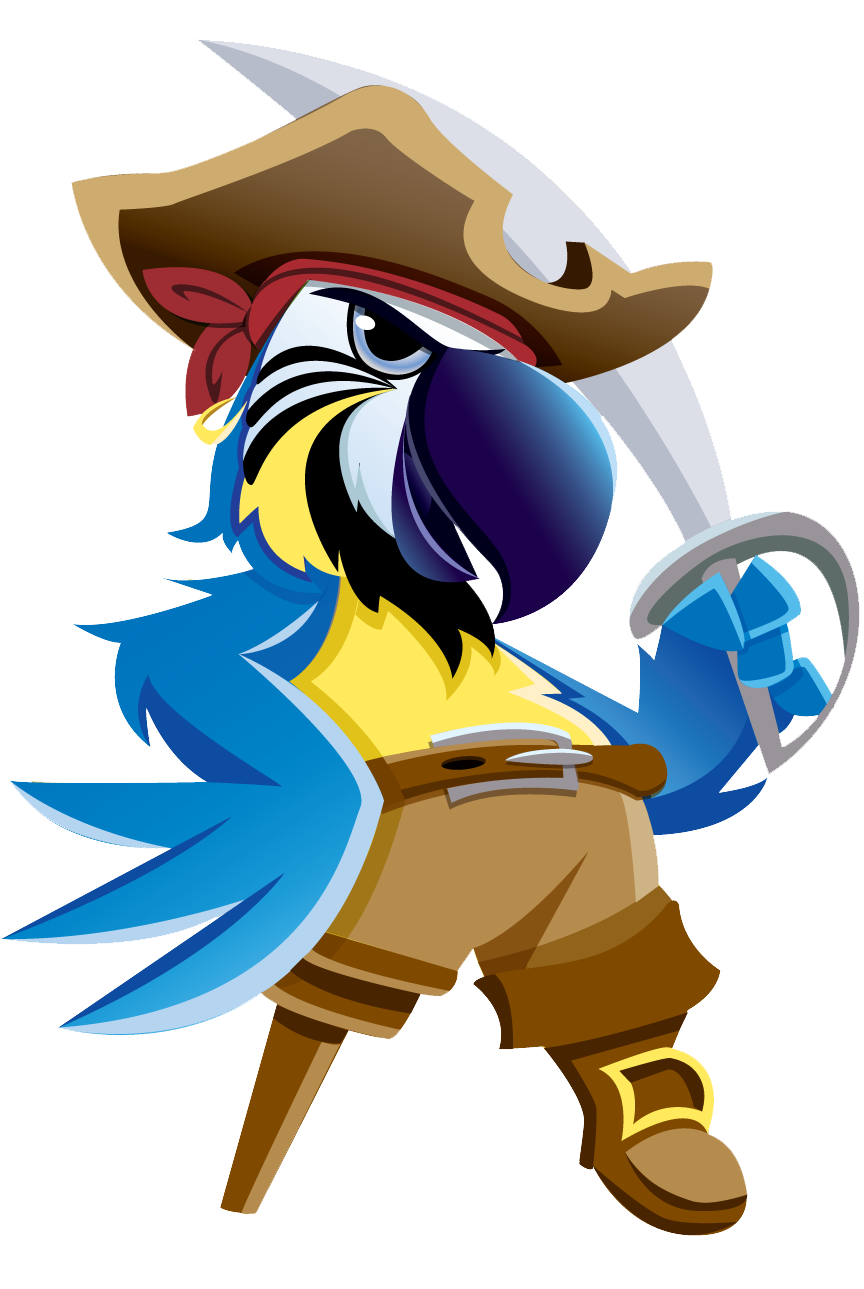 Pirate Parrot Transparent PNG Image