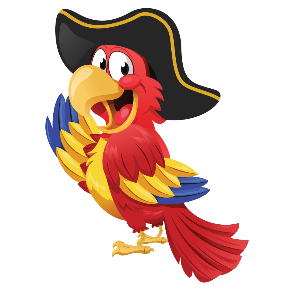 Pirate Parrot Transparent PNG Image