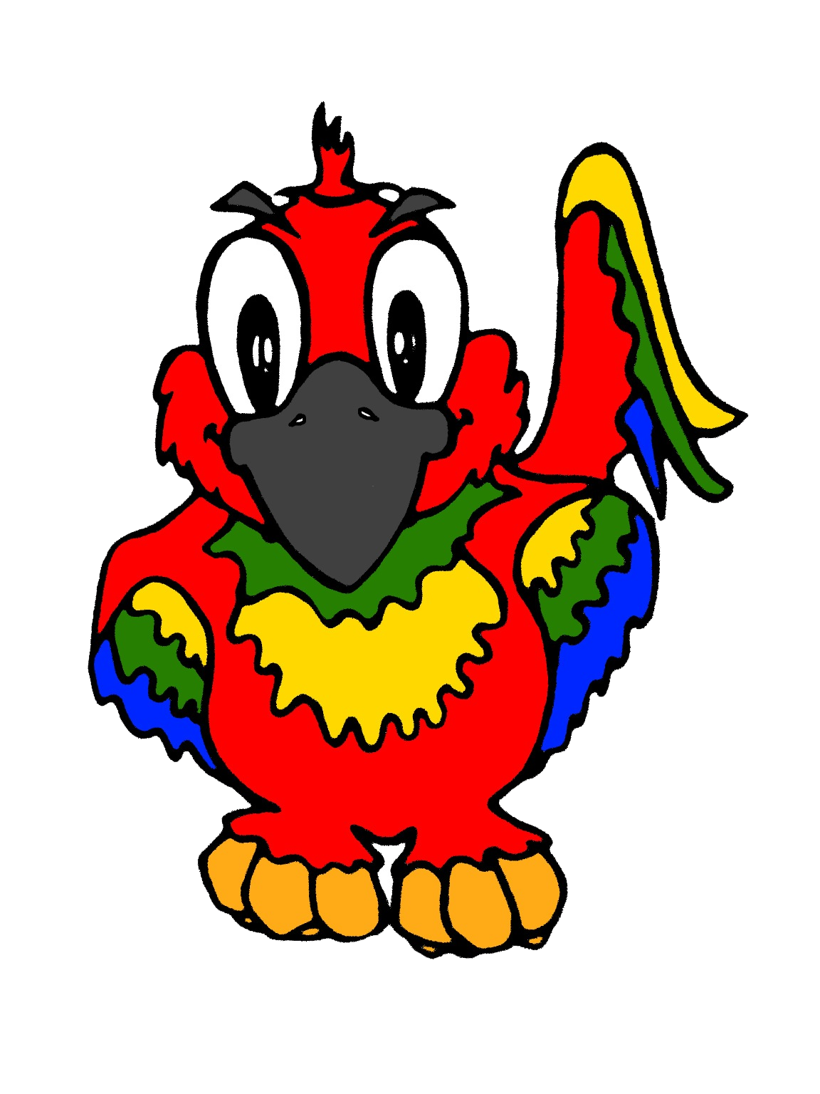 Cute Parrot Transparent PNG Image