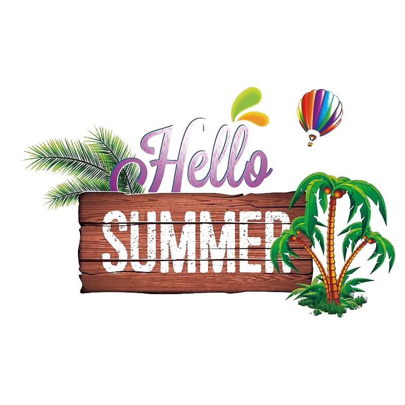 Summer Hello Transparent PNG Image