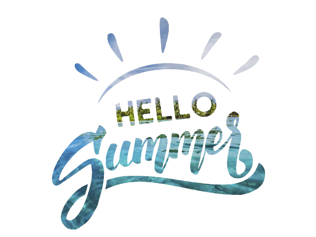 Summer Hello Transparent PNG Image