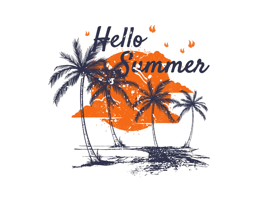 Summer Hello Transparent PNG Image