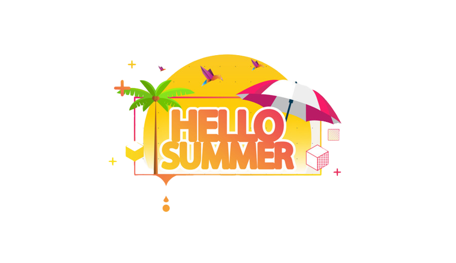 Summer Hello Transparent PNG Image