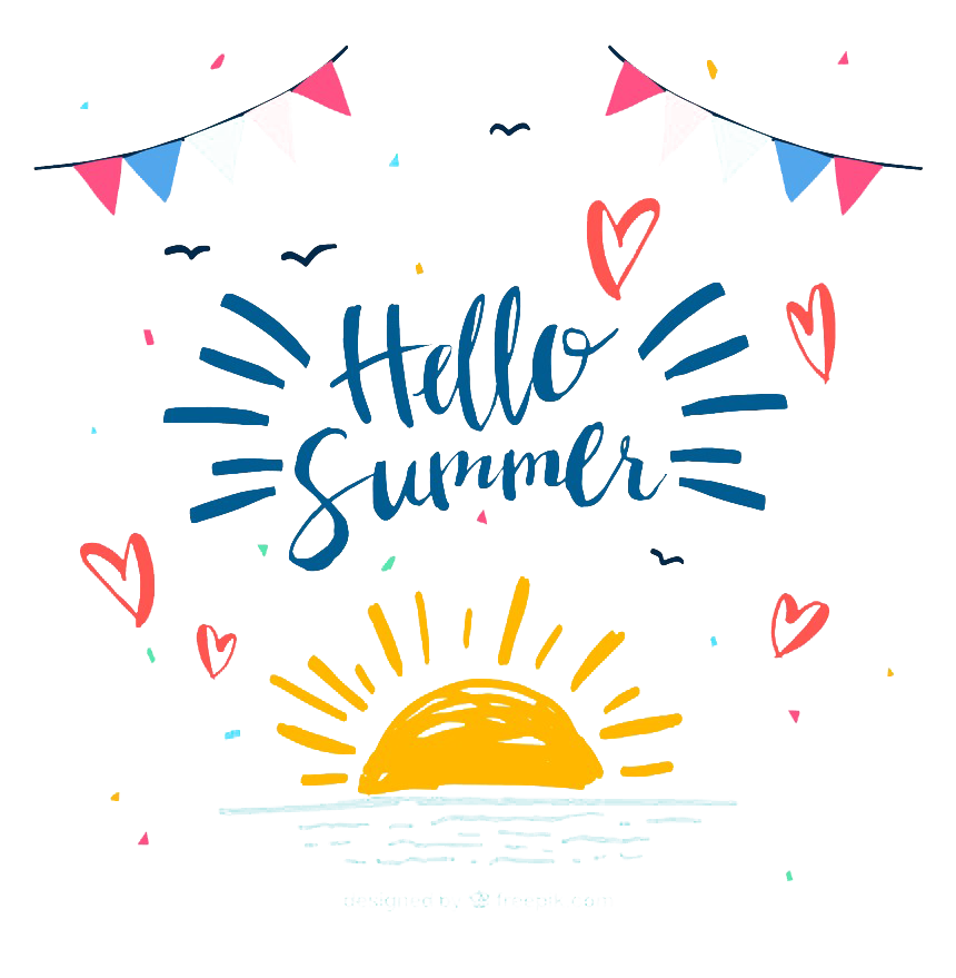 Summer Hello Transparent PNG Image