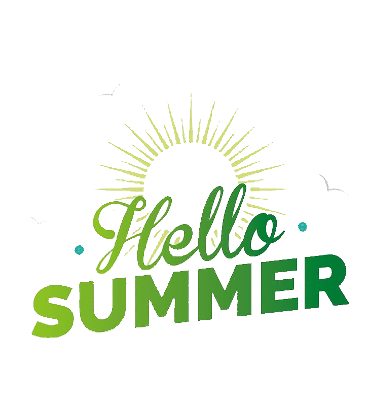 Summer Word Hello Transparent PNG Image