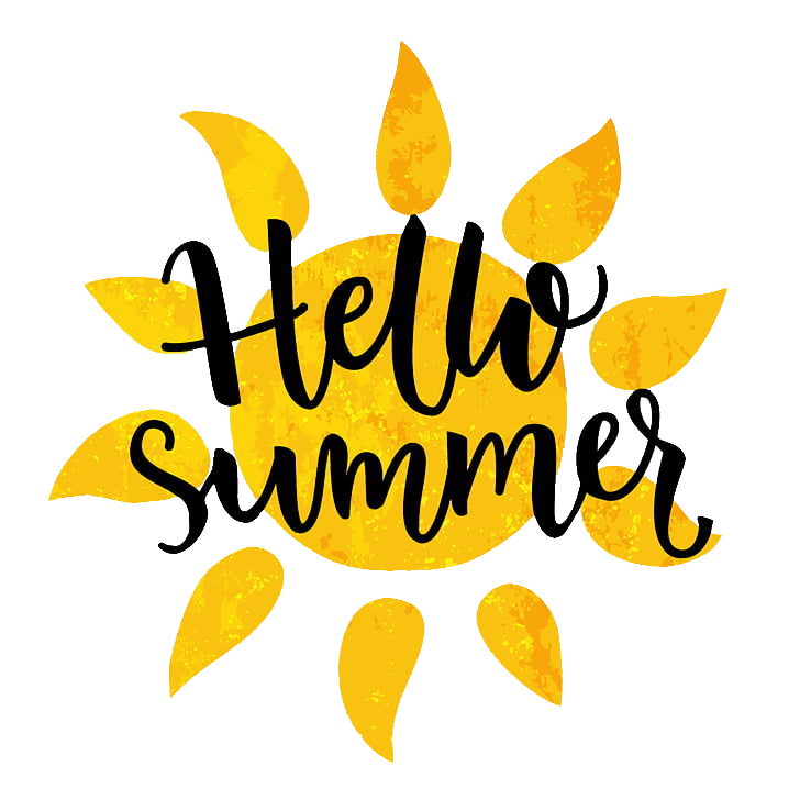 Summer Word Hello Transparent PNG Image