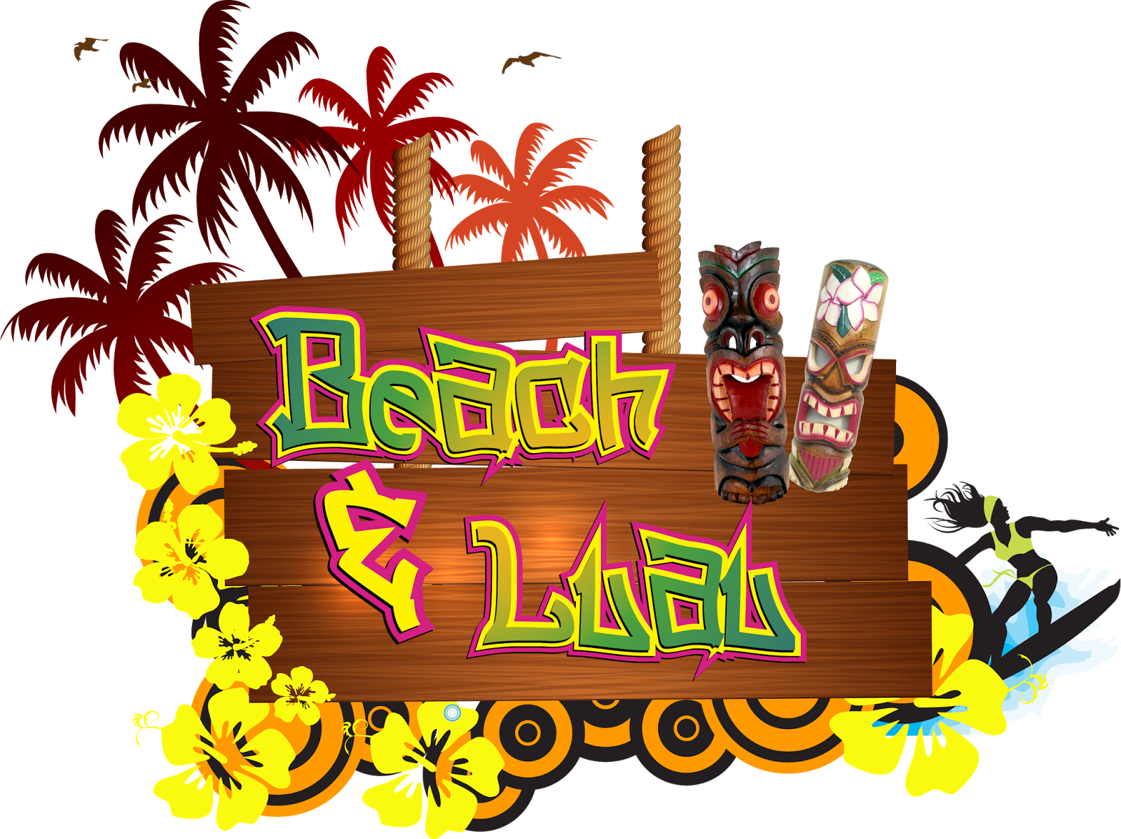 Celebrating Luau Transparent PNG Image
