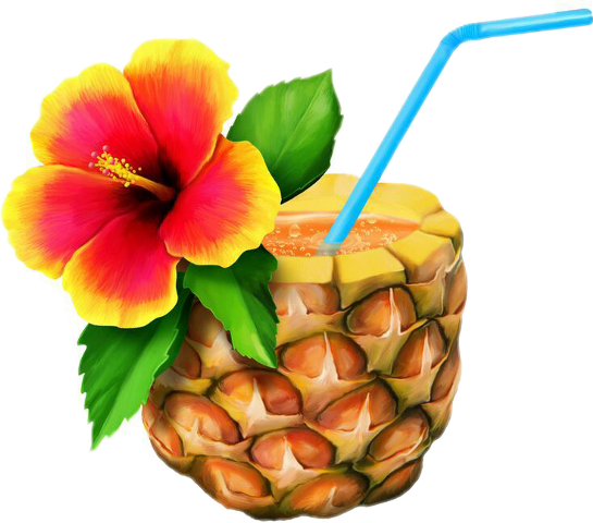 Celebrating Luau Transparent PNG Image