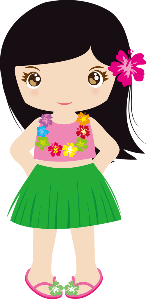 Girl Hawaiian Luau Transparent PNG Image