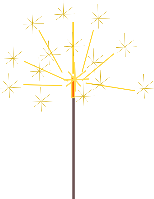 Sparkler Transparent PNG Image