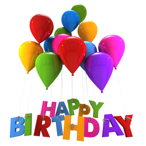 Birthday Balloons Colorful Transparent PNG Image