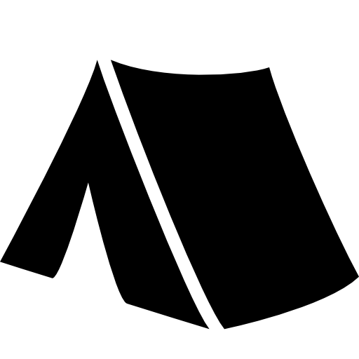 Camp Black Tent Transparent PNG Image