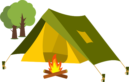 Camp Tourist Tent Transparent PNG Image