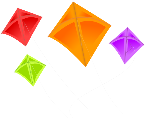 Kite Colorful Transparent PNG Image