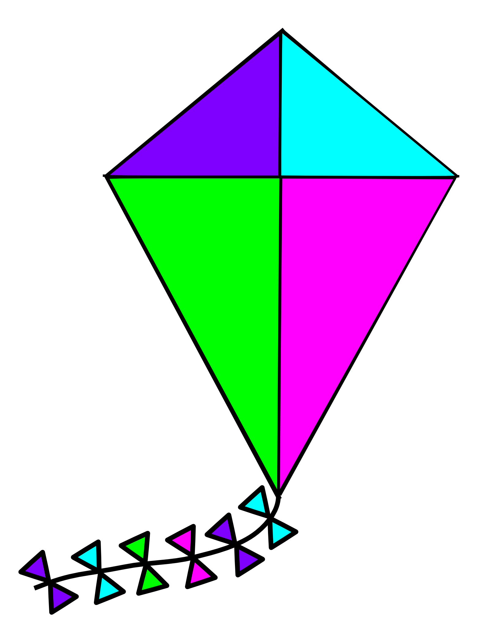 Kite Colorful File Transparent PNG Image