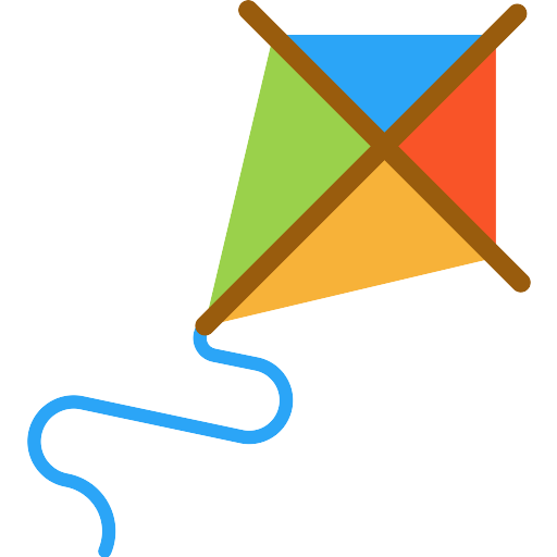 Kite Colorful Transparent PNG Image