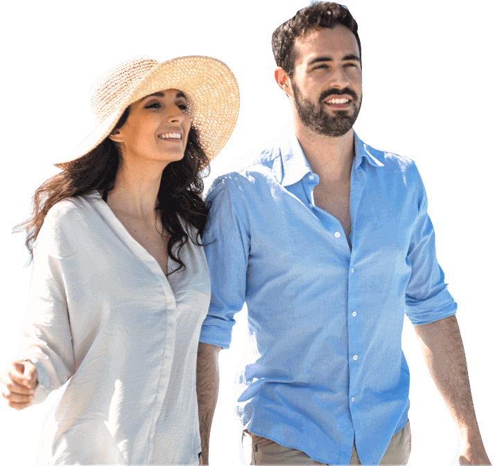 Couple Tourist Transparent PNG Image
