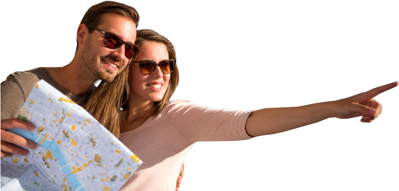 Couple Tourist Transparent PNG Image