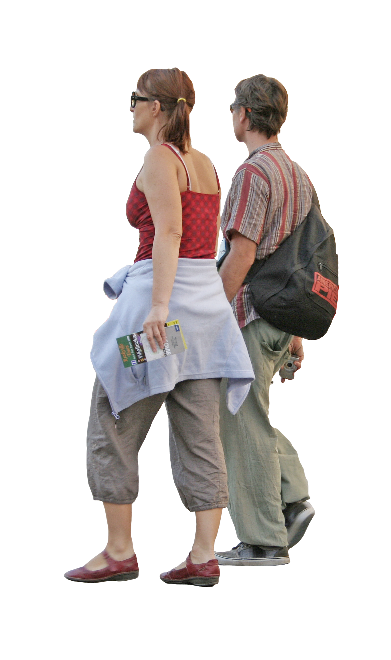 Couple Tourist Transparent PNG Image