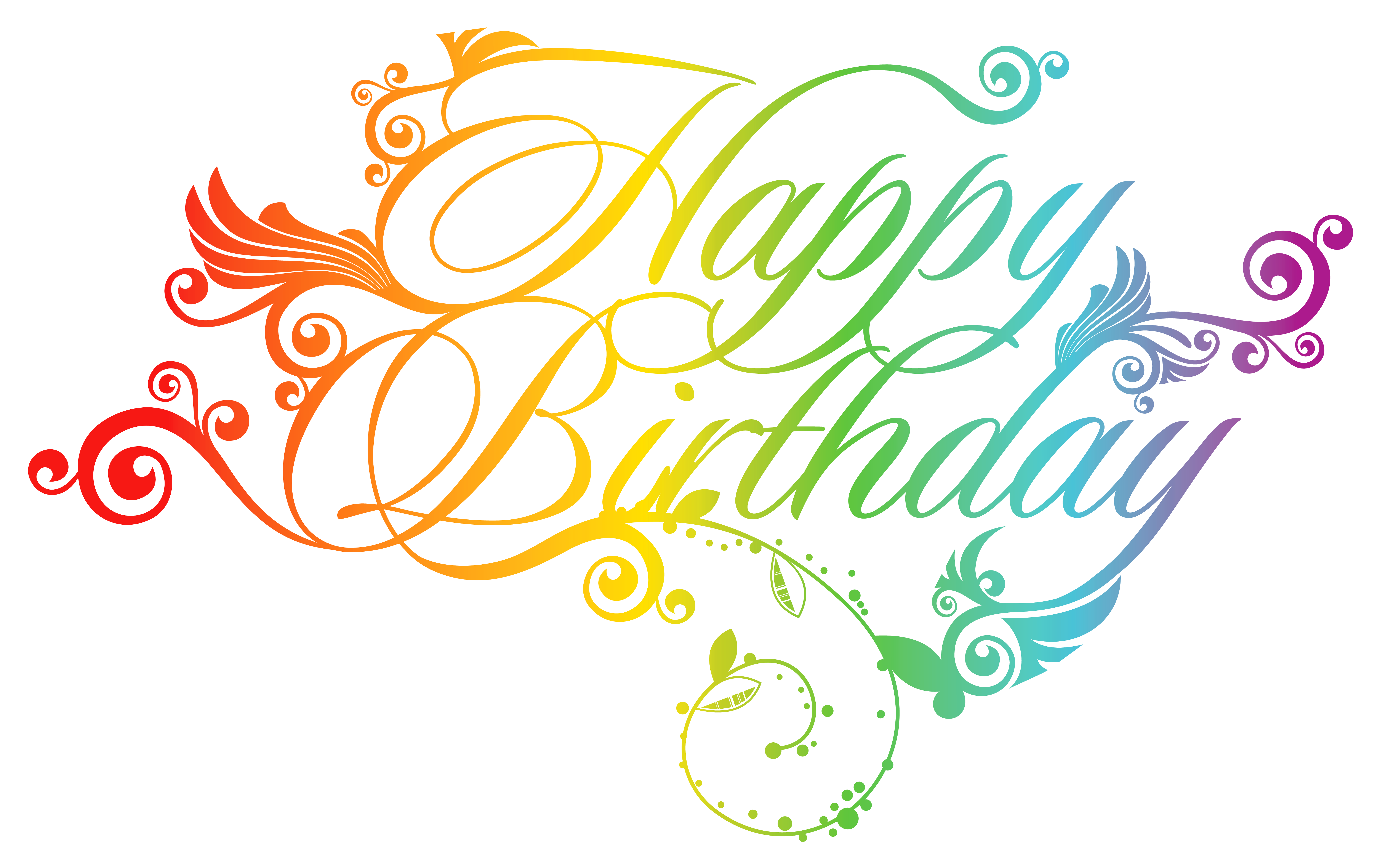 Colorful Greeting Birthday Card Happy Transparent PNG Image