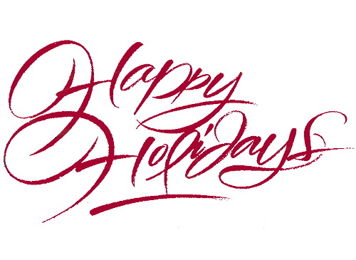 Calligraphy Holidays Happy Transparent PNG Image