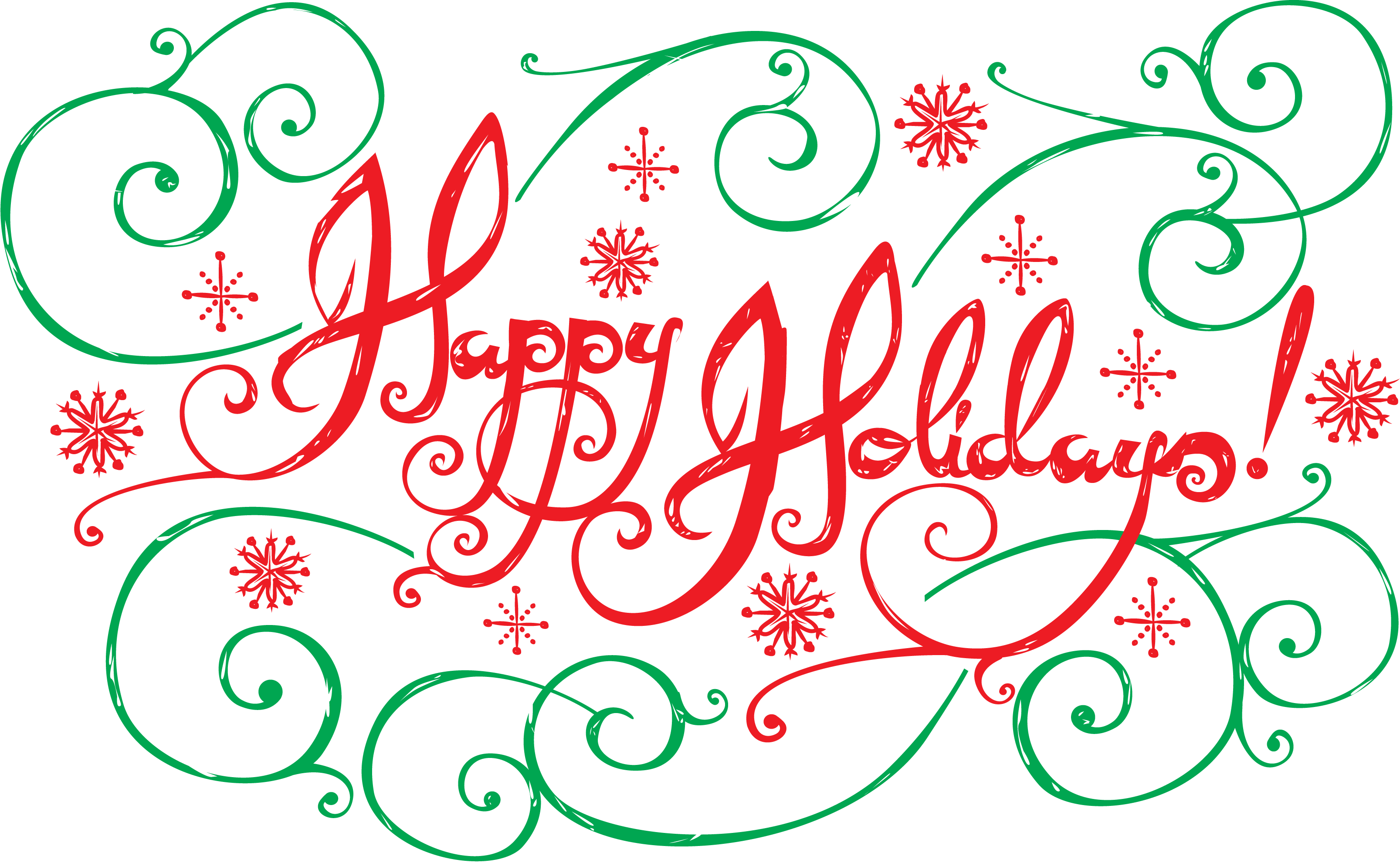 December Holidays Happy File Transparent PNG Image