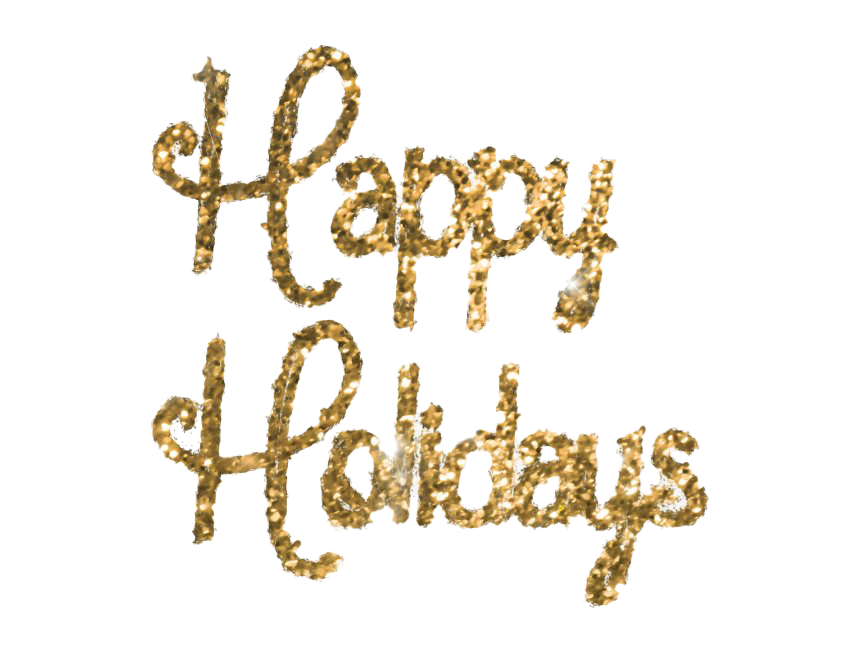 Holidays Glitter Happy Transparent PNG Image