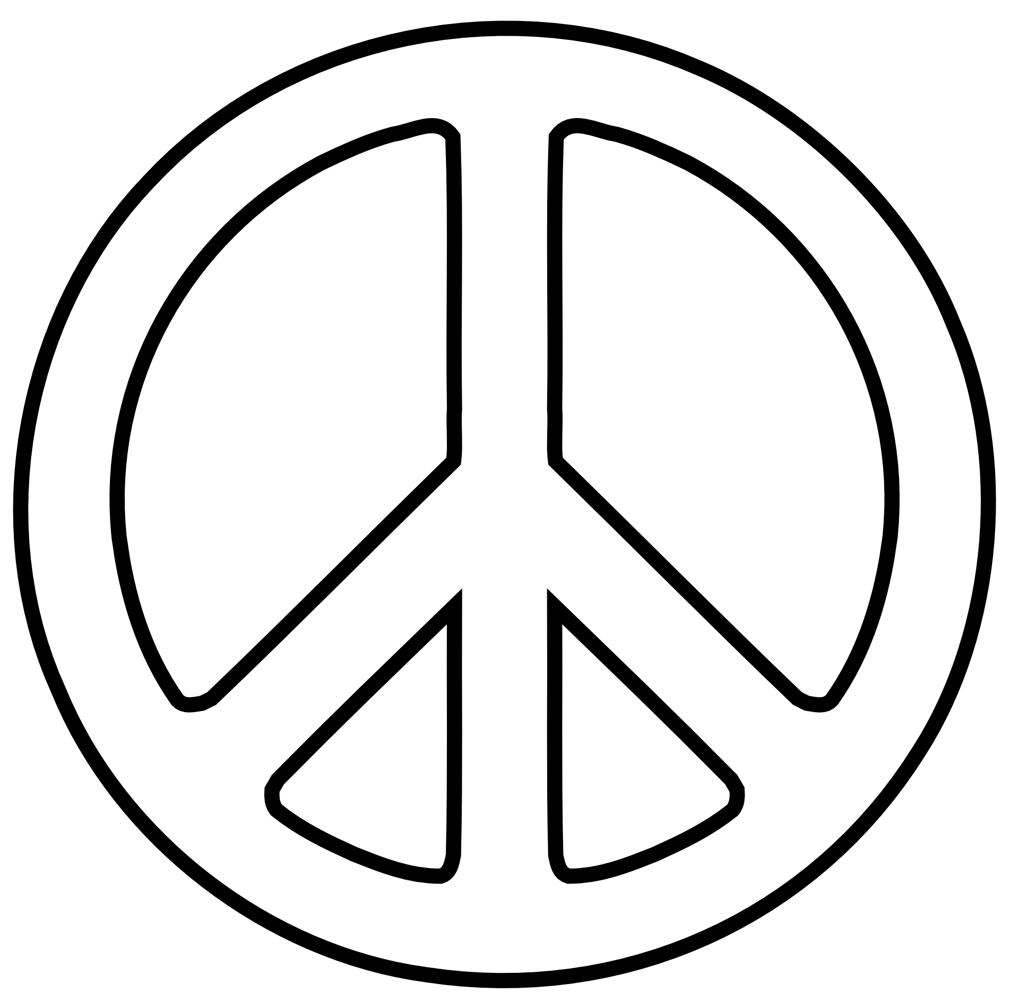 Peace Symbol Transparent PNG Image