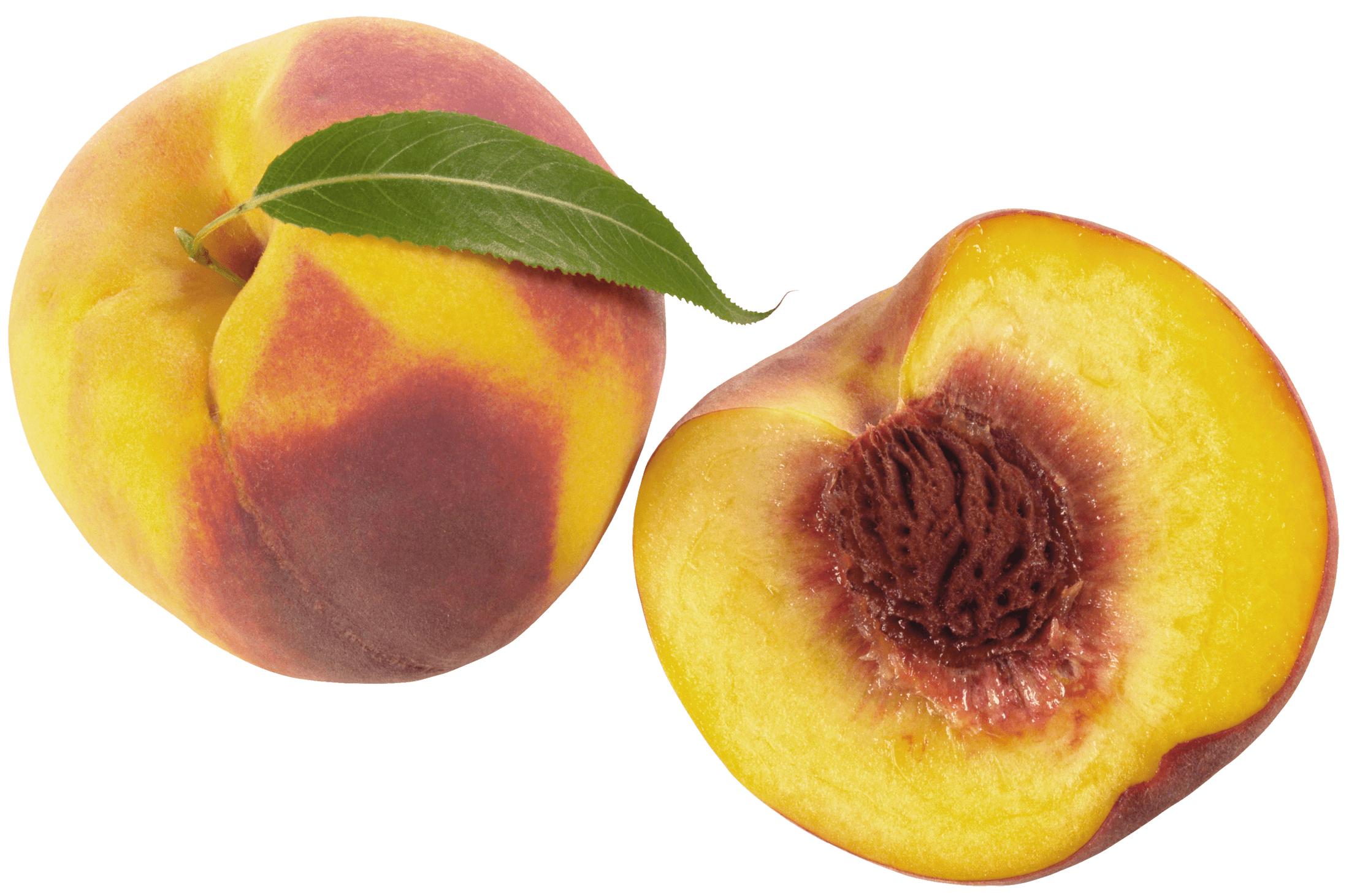 Cutted Peaches Transparent PNG Image
