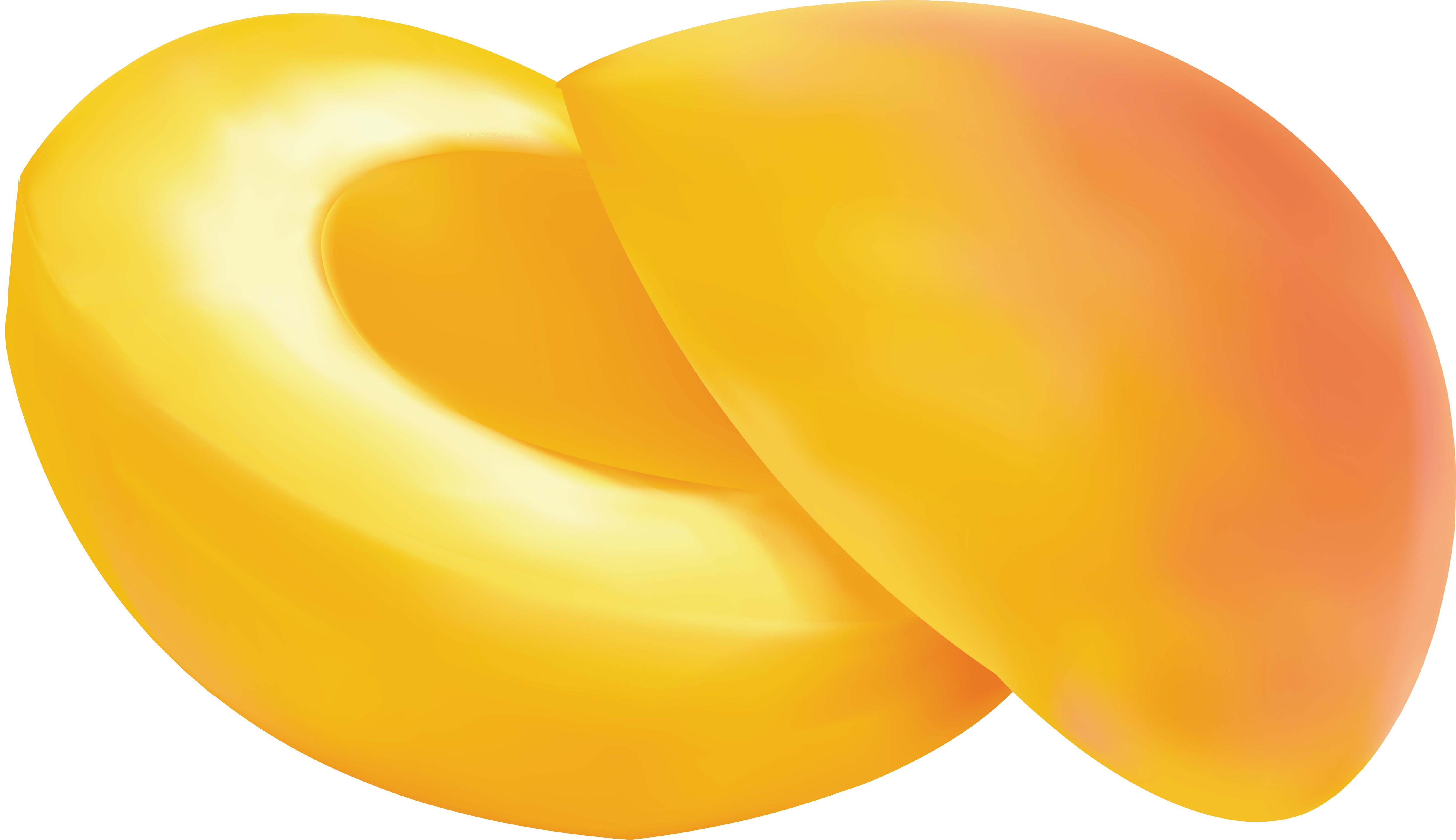Sliced Peaches Transparent PNG Image