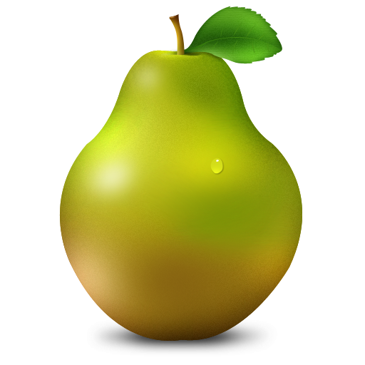 Fresh Green Pears Transparent PNG Image