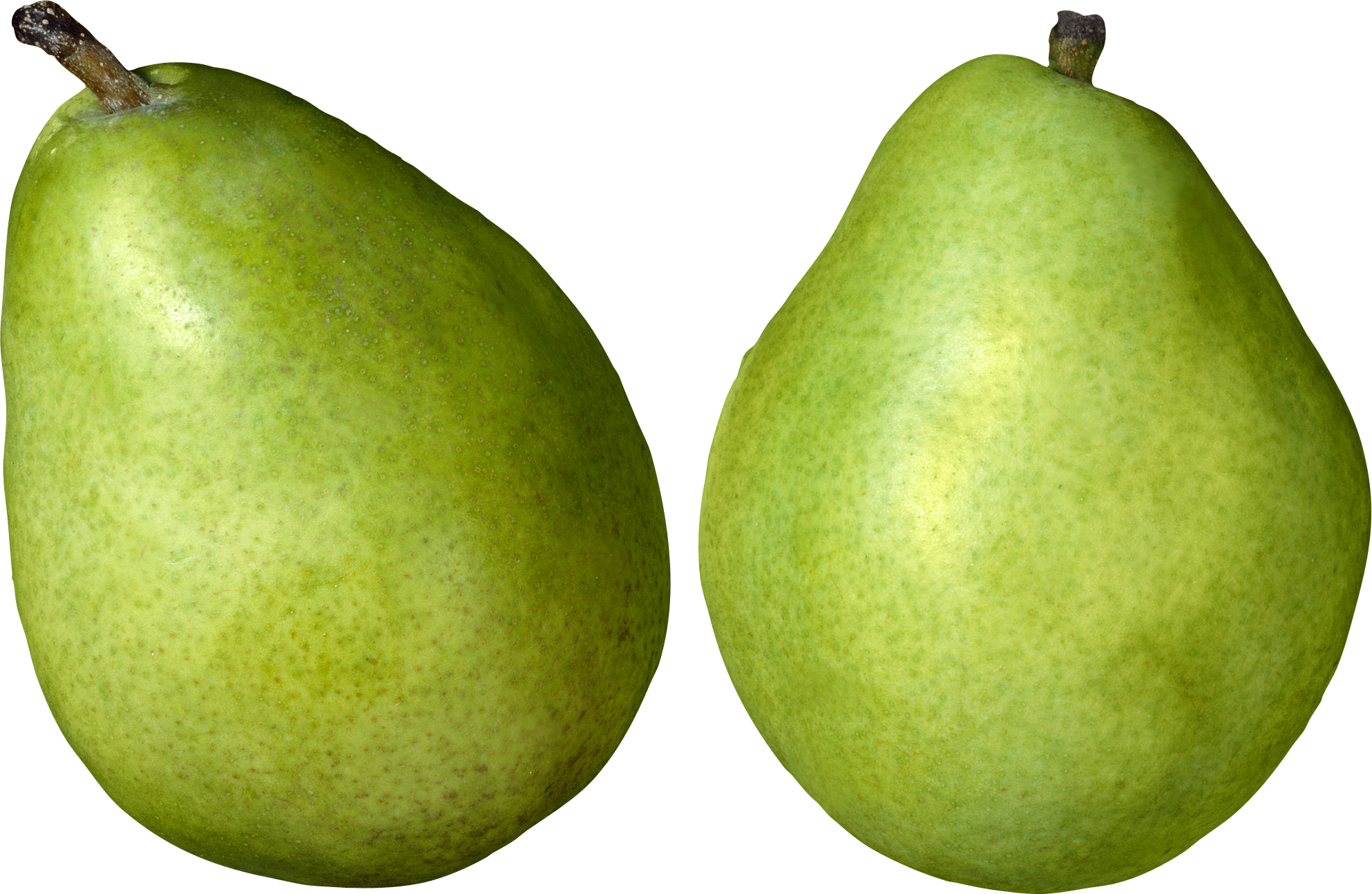 Green Organic Pears Transparent PNG Image